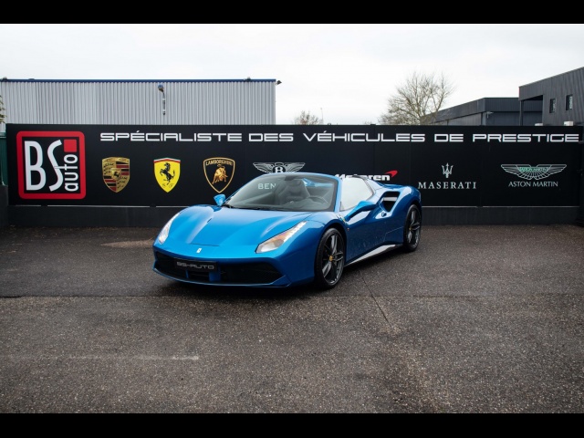 FERRARI 488 Spider - V8 3.9l bi-turbo - 670ch - BLU CORSA !