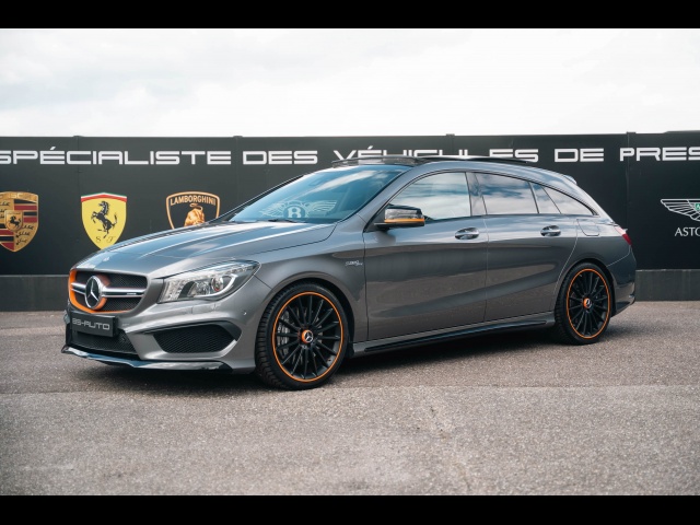 MERCEDES CLA Shooting Brake 45 AMG 4Matic - OrangeArt Edition - 1&egrave;re main FR !
